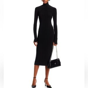 Norma Kamala Turtleneck Dress in Black